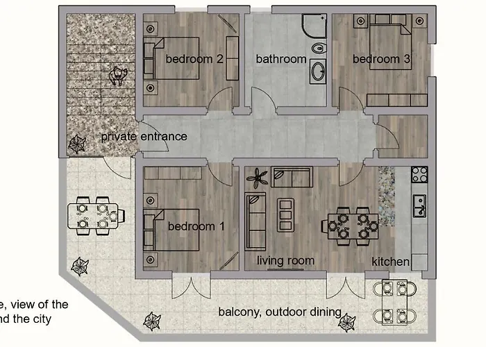 Ilic Apartments - Spacious 3 Bedroom Units - Easy City Access & Private Carport *